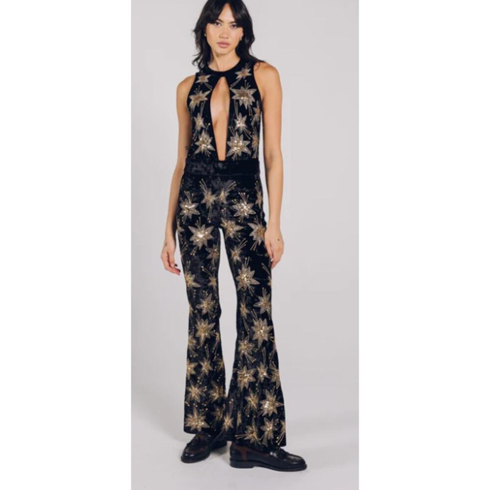 Lenni the Label CHROMATIC JUMPSUIT - BLACK Small